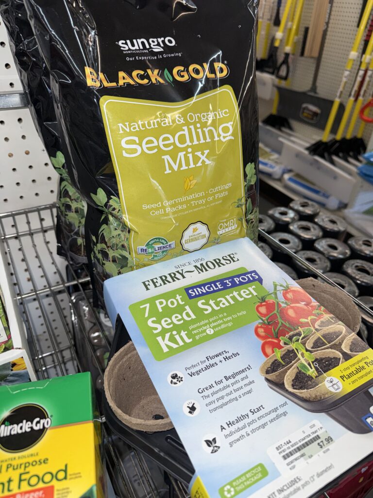 seed starting supplies